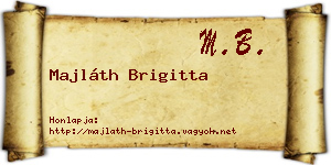 Majláth Brigitta névjegykártya