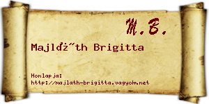 Majláth Brigitta névjegykártya